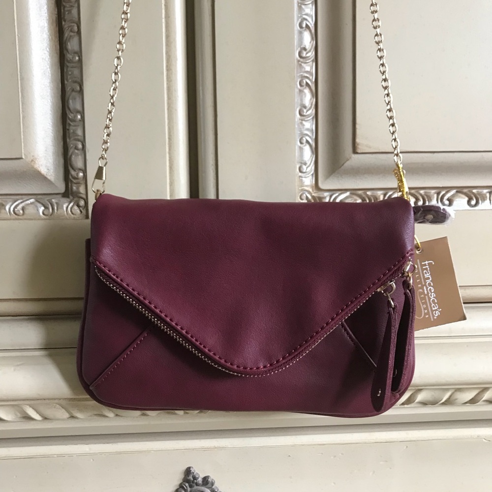 Francesca’s burgundy purse